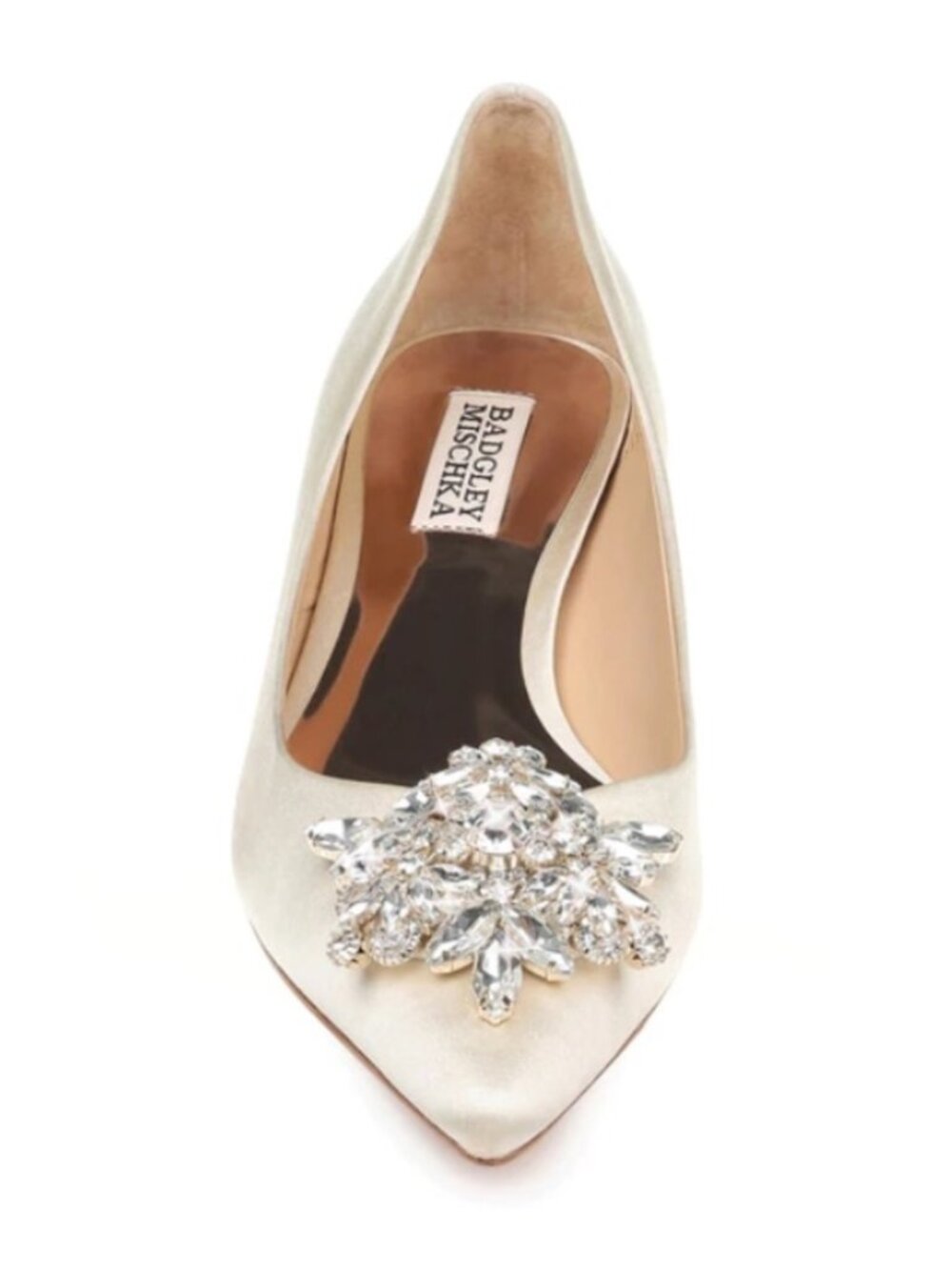 Badgley Mischka Vail Embellished Kitten Heel Pump